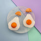 Sunny-side-up Egg Easter Dangle Earring Mold