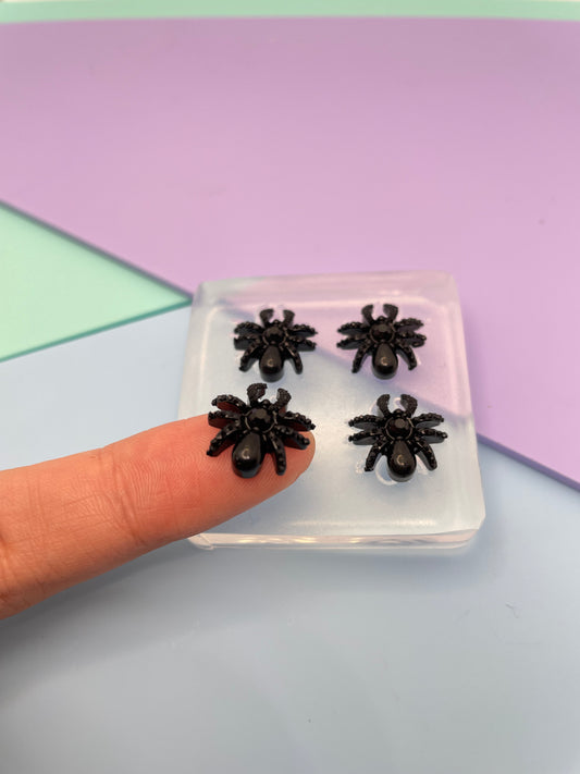 1.3 cm Textured spider Stud Earring Mold