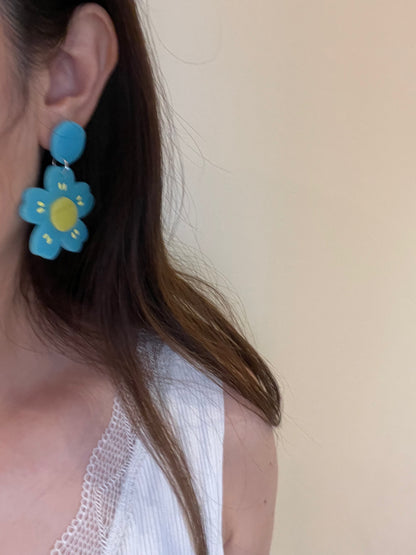 Extra Large Retro Flower Dangle Earring Mold