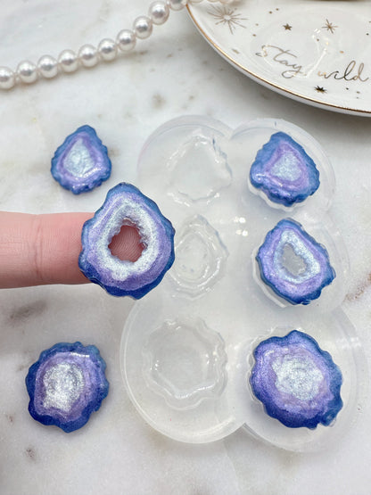 Predomed Geode Trio Stud Earring Mold