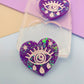 3.5 cm All-seeing Eye with Tears Celestial Heart Mold