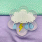 Rainy clouds stormy weather brooch pendant mold