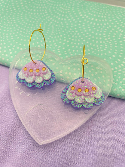 Hanging Flower Multi-layer Dangle Drop Earring Mold