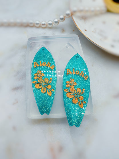 6cm Surfboard Dangle Earring Keychain Mold