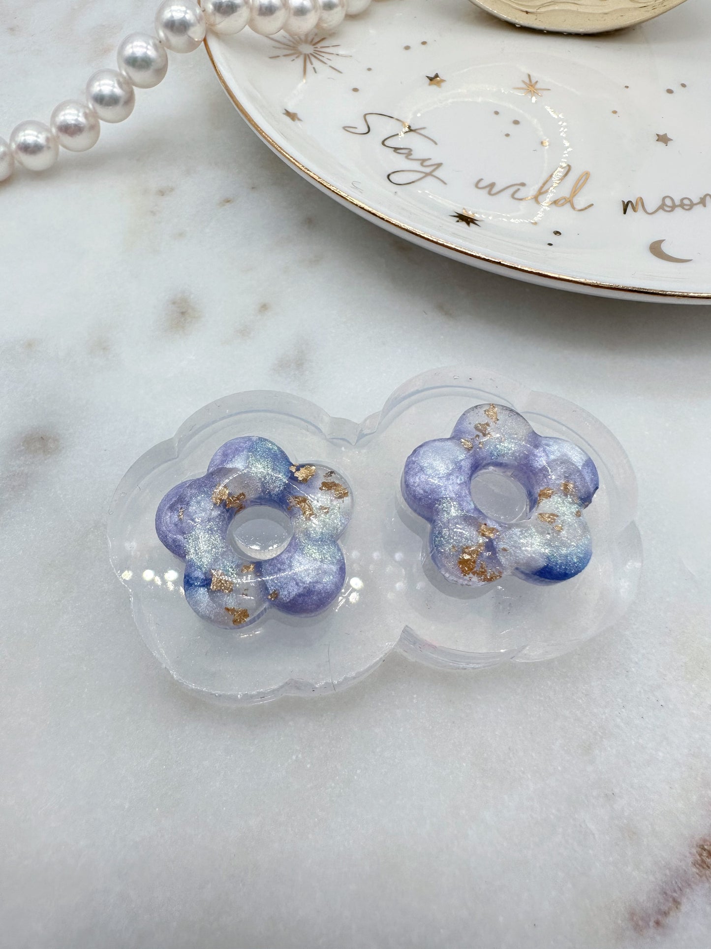 2cm Small Predomed Mary Quant Flower Stud Earring Mold
