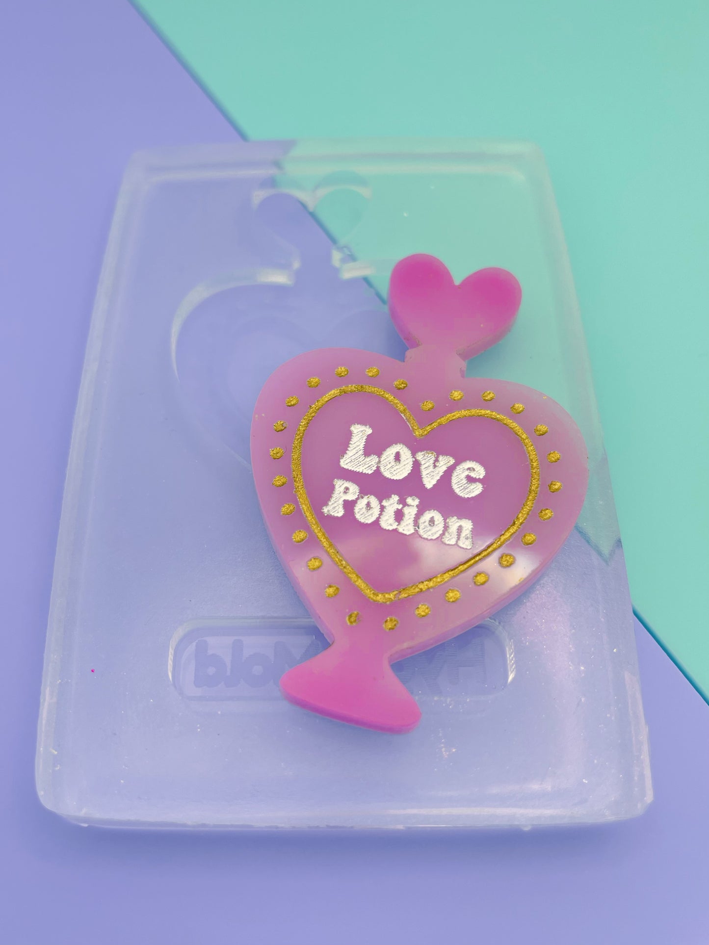 Magical Love Potion Witchcraft Brooch Keychain Mold