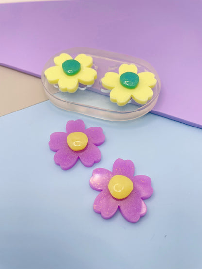 2.5 cm Retro Flower Stud Earring Mold