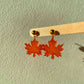 Small Maple Leaf Dangle Earring Mold
