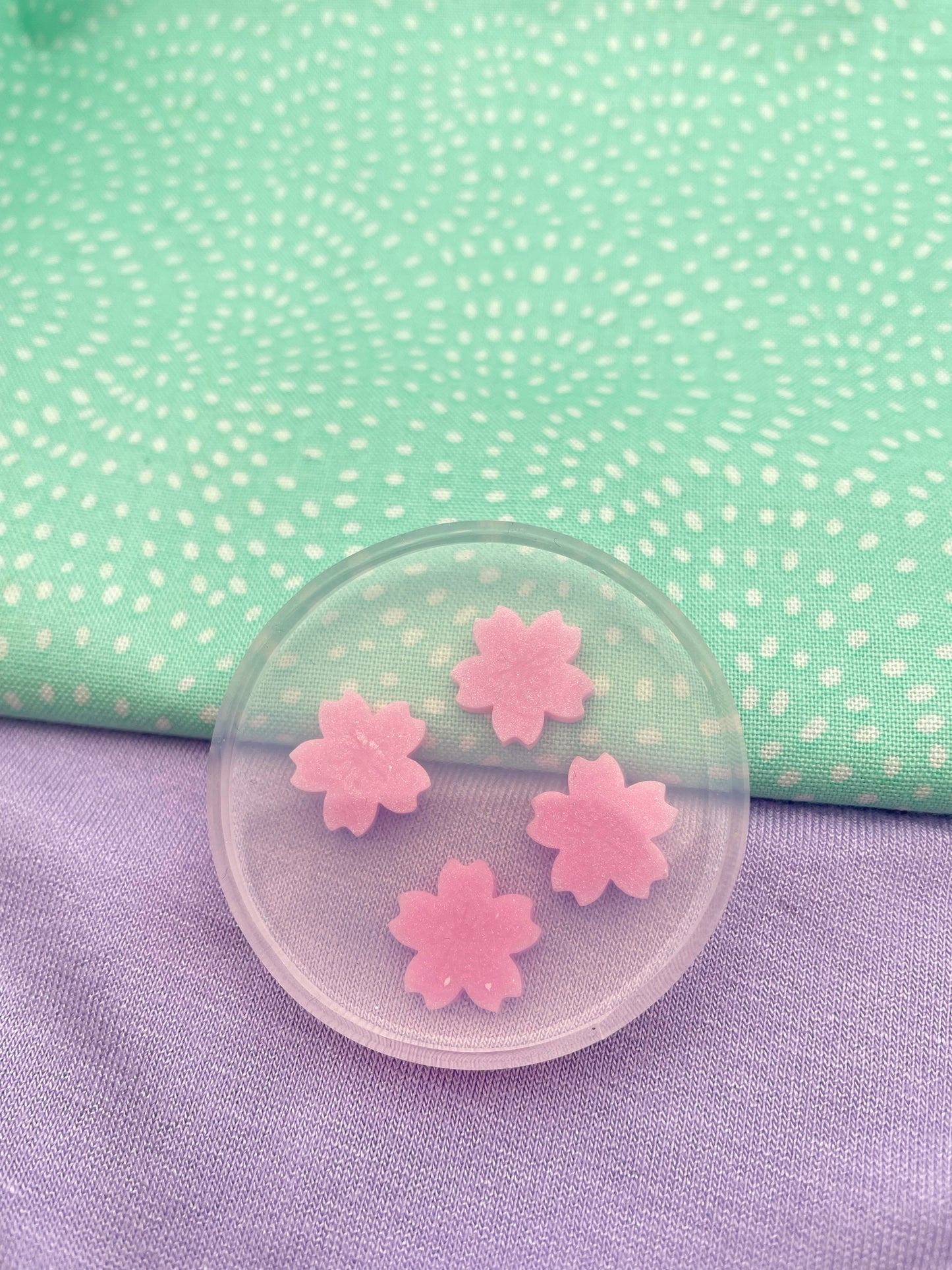 Mini Japanese Sakura Flower Stud Earring Mold