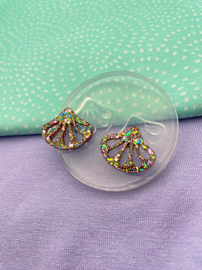 Mini Moroccan Style Fan Shape Stud or Small Dangle Earring Mold