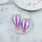 Hot Air Balloon Dangle Earring Mold with cloud toppers
