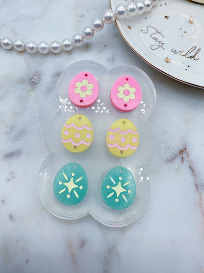 Triple Easter Egg Dangle Earring Mold