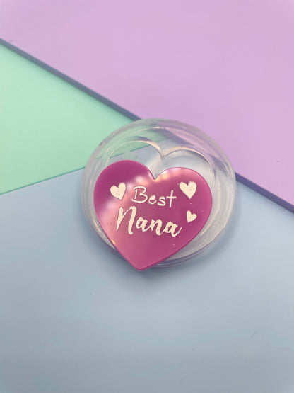 Best Nana badge mold pin brooch keychain