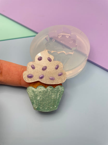 4cm cupcake brooch mold