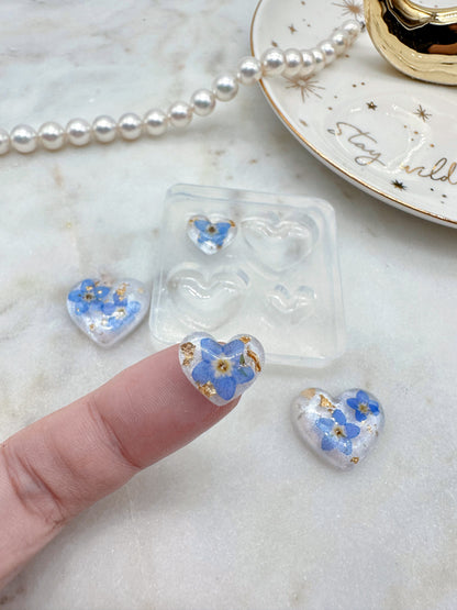 Mini Predomed Heart Duo Stud Mold