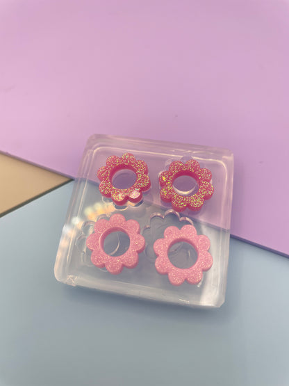 Mini open sun flower Stud Earring Mold