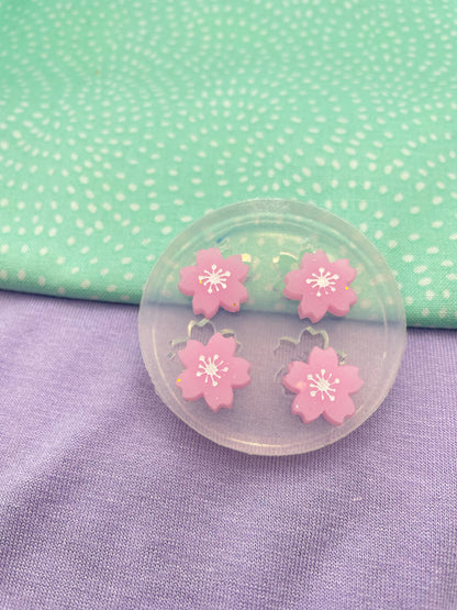 Mini Japanese Sakura Flower Stud Earring Mold