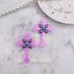Large 3D Jewelled Budded Cross Dangle Earring Necklace Mold