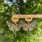 4cm Sage Botanical Luna moth Moon Moth Brooch dangle earring mold