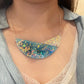 Large 2-part bib necklace pendant mold