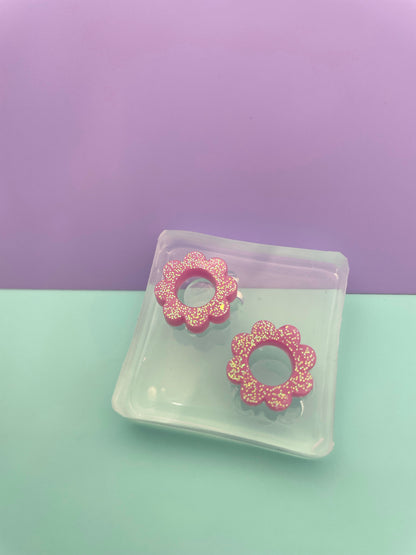 Mini open sun flower Stud Earring Mold