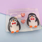 3cm Cute Penguin Multi-use Brooch Dangle Earring Mold