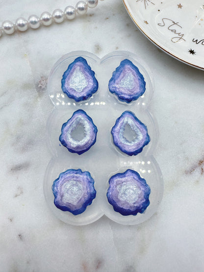 Predomed Geode Trio Stud Earring Mold