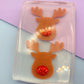 3.5 cm Christmas Reindeer Brooch Dangle Earring Mold