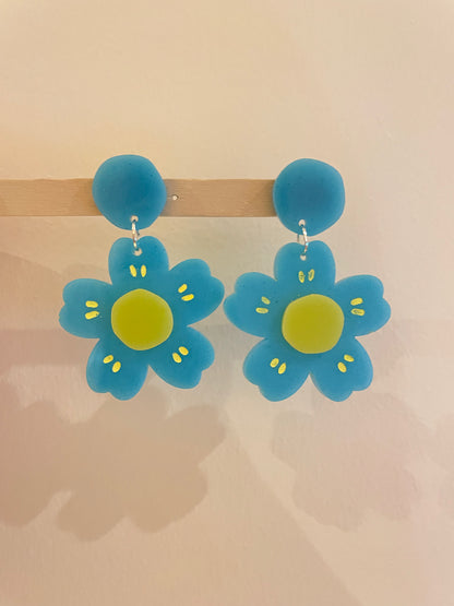 Extra Large Retro Flower Dangle Earring Mold