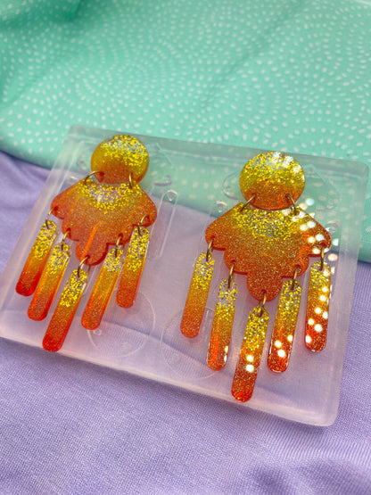 Chunky Statement Earring Mold Tassels